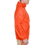 Quarter-Zip Hooded Pack-Away Jacket