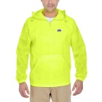 Quarter-Zip Hooded Pack-Away Jacket