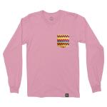 Pink/Yellow Chevron Long-Sleeve