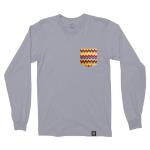 Pink/Yellow Chevron Long-Sleeve