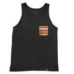 Pink/Yellow Chevron Tank Top