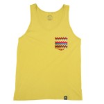 Pink/Yellow Chevron Tank Top