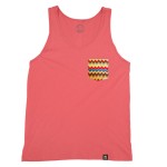 Pink/Yellow Chevron Tank Top