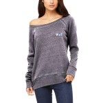 Sponge Fleece Wide Neck Sweatshirt