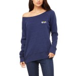 Sponge Fleece Wide Neck Sweatshirt