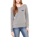 Sponge Fleece Wide Neck Sweatshirt