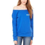 Sponge Fleece Wide Neck Sweatshirt