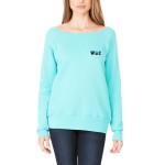 Sponge Fleece Wide Neck Sweatshirt