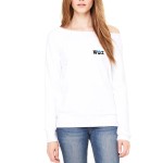 Sponge Fleece Wide Neck Sweatshirt