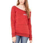 Sponge Fleece Wide Neck Sweatshirt