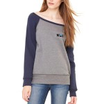 Sponge Fleece Wide Neck Sweatshirt