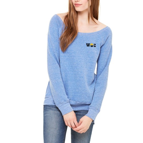 Sponge Fleece Wide Neck Sweatshirt