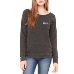 Sponge Fleece Wide Neck Sweatshirt