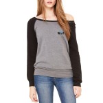 Sponge Fleece Wide Neck Sweatshirt