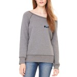 Sponge Fleece Wide Neck Sweatshirt