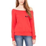 Sponge Fleece Wide Neck Sweatshirt